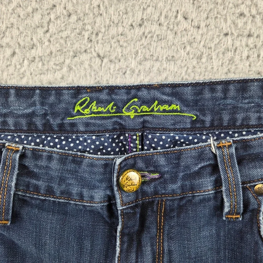 Robert Graham Jeans Mens 38 (37x34) Blue‎ Yates Straight Leg Denim